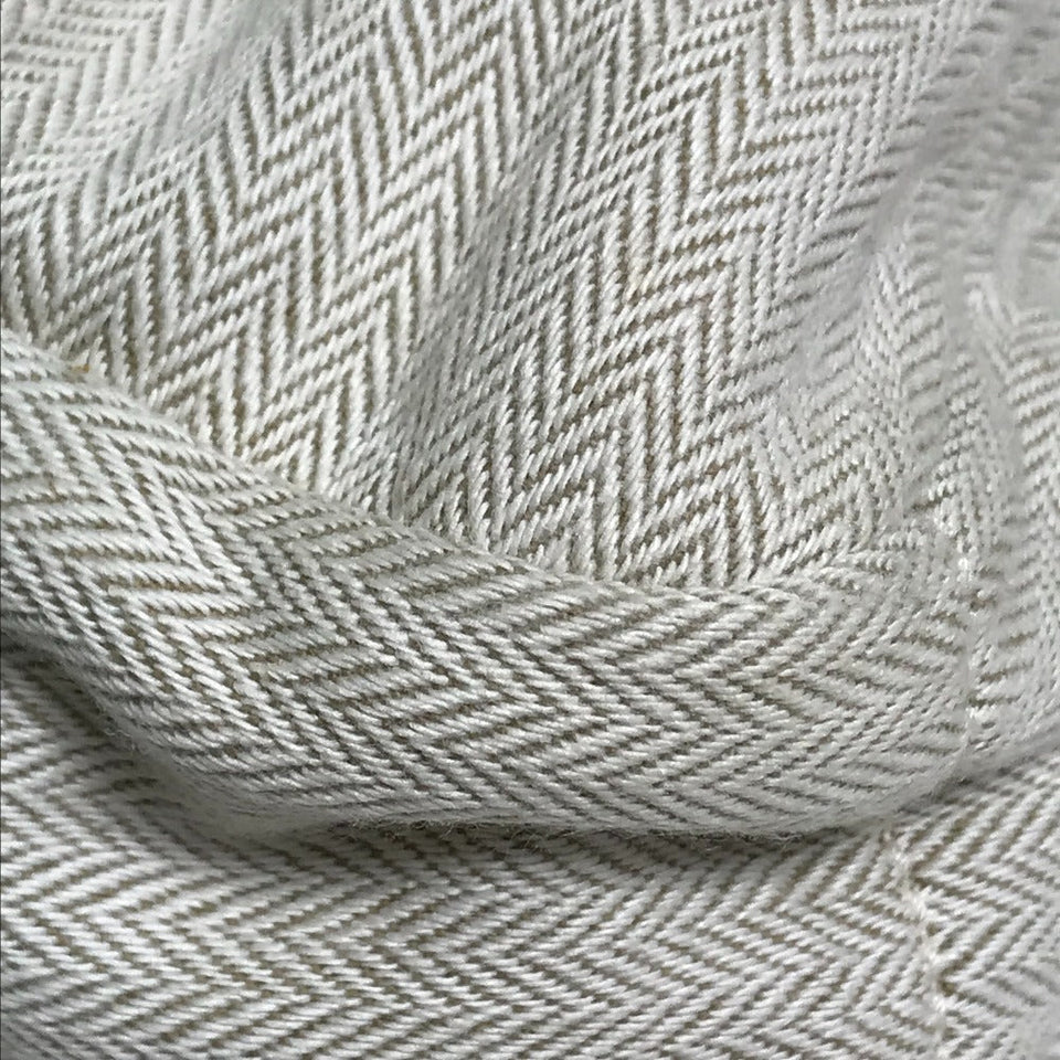 Hermes Pouch Towal chevron Beige type Foolby 25 Women