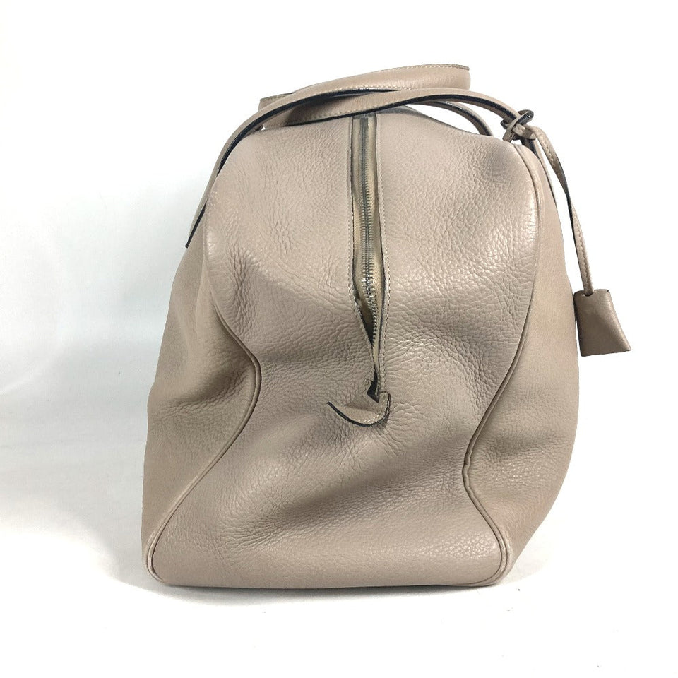 Hermes Boston Duffel bag Taurillon Clemence beige Victoria 2 35 unisex(Unisex)