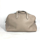 Hermes Boston Duffel bag Taurillon Clemence beige Victoria 2 35 unisex(Unisex)