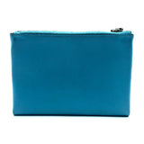 Hermes Pouch leather blue flat Atou PM Women