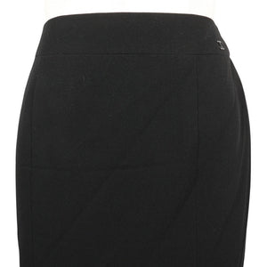 Chanel Wool Skirt Black P24940V08903