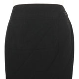 Chanel Wool Skirt Black P24940V08903