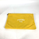 Hermes Clutch bag polyamide yellow Neovan MM unisex(Unisex)