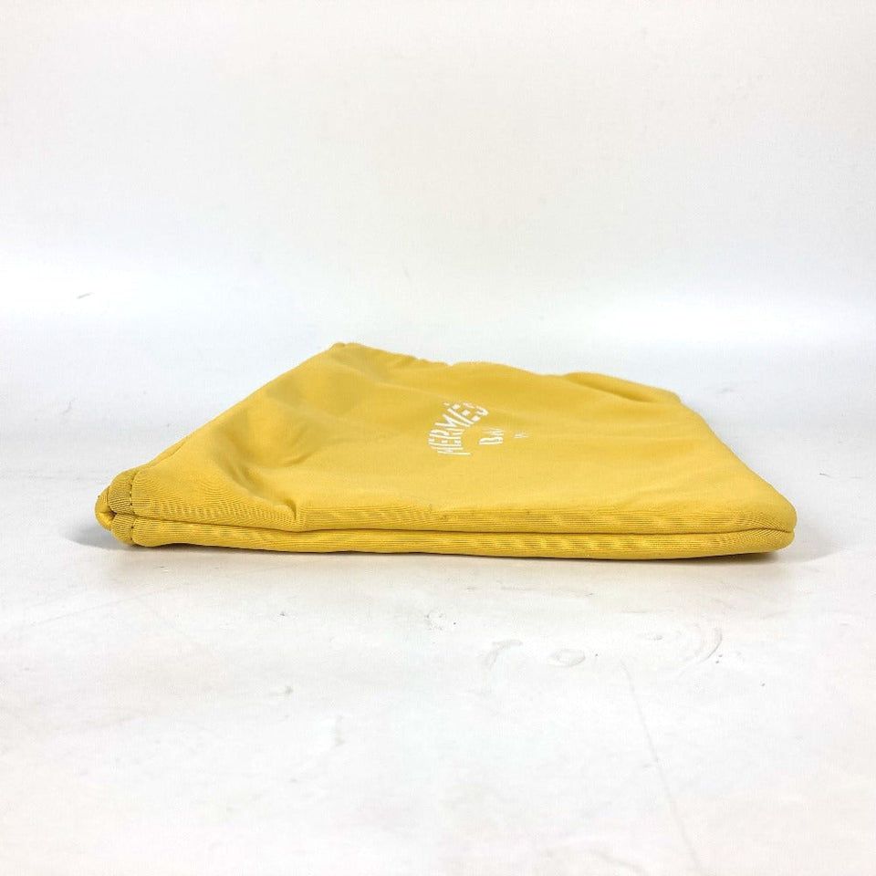 Hermes Clutch bag polyamide yellow Neovan MM unisex(Unisex)