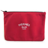 Hermes Pouch polyamide Red Neovan Truth Flat MM Women