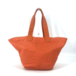Hermes Shoulder Bag canvas Orange Shoulder Tote Bag Beach Bag Paniedo Plat Rouge PM