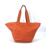 Hermes Shoulder Bag canvas Orange Shoulder Tote Bag Beach Bag Paniedo Plat Rouge PM