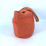 Hermes Shoulder Bag canvas Orange Shoulder Tote Bag Beach Bag Paniedo Plat Rouge PM
