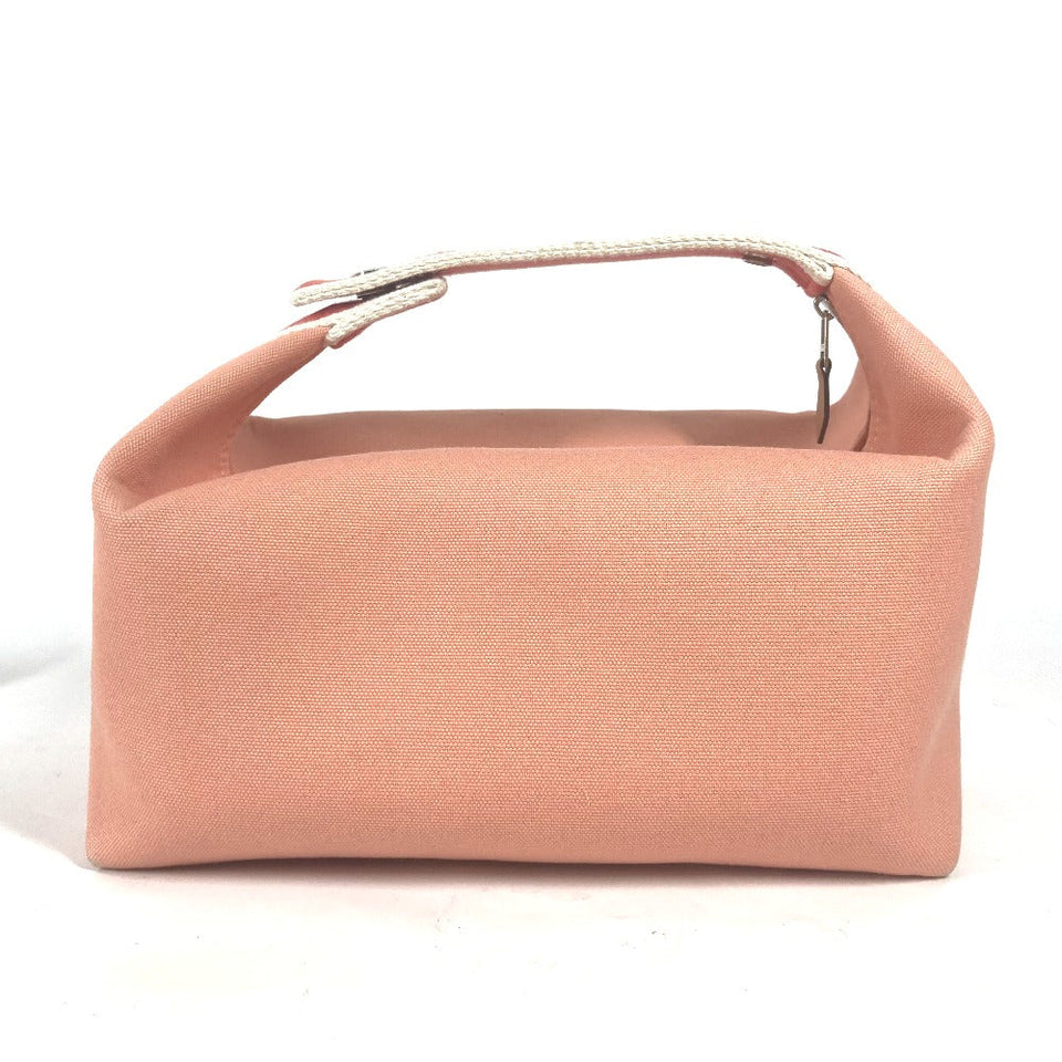 Hermes Handbag canvas pink BRIDE ABLACK GM Women