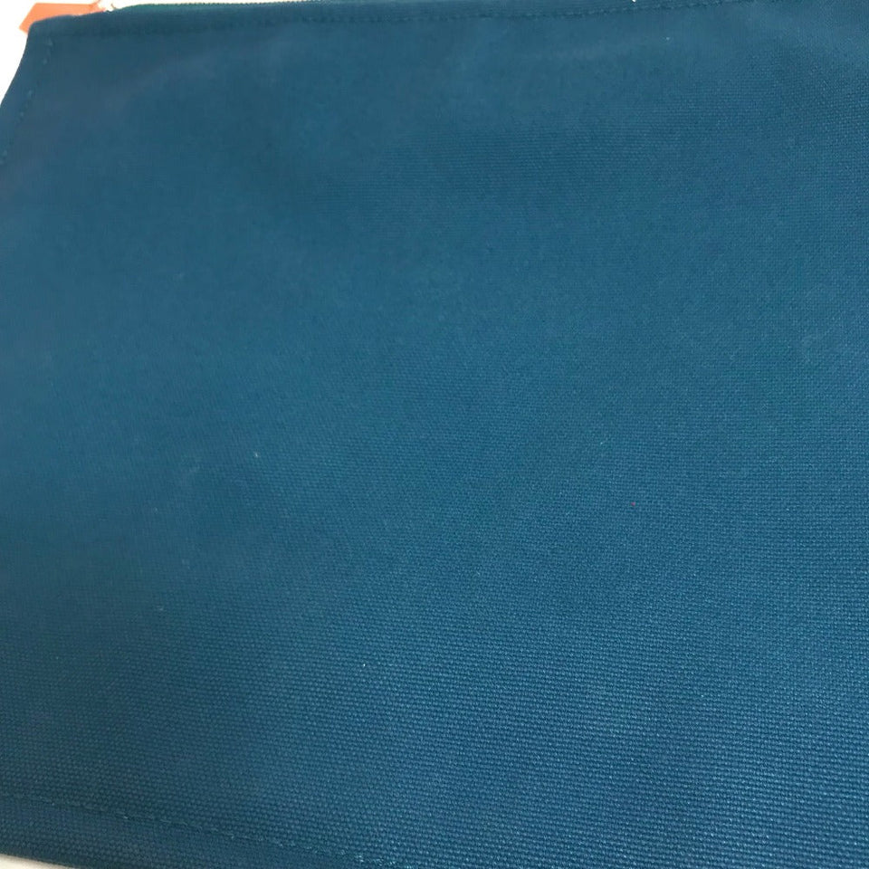 Hermes Pouch canvas Blue type bicycle studs velocipedist unisex(Unisex)