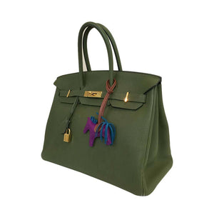 HermesBirkin 35 Bag Canopee Green