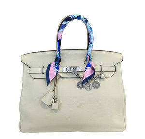 HermesBirkin 35 Craie Bag PHW