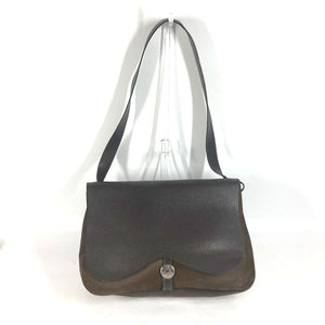 Hermes Shoulder Bag Canvas / leather Brown Sac Colorado GM Women
