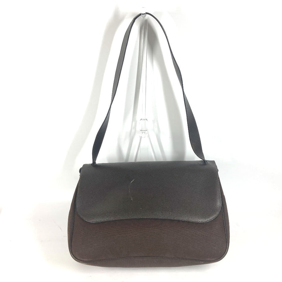 Hermes Shoulder Bag Canvas / leather Brown Sac Colorado GM Women