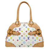 Louis Vuitton? 2011 CLAUDIA HAND BAG WHITE MONOGRAM MULTI