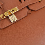 Hermes 2006 BIRKIN 40 Hand Bag Brown Ardennes