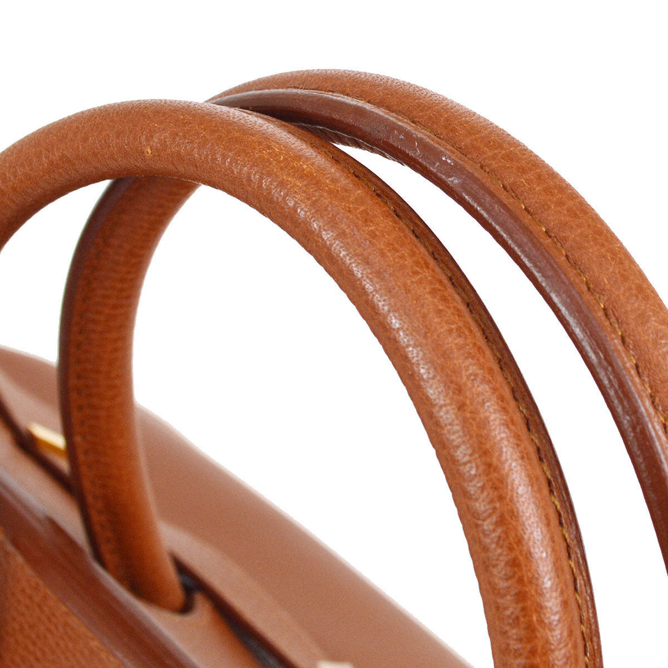 Hermes 2006 BIRKIN 40 Hand Bag Brown Ardennes