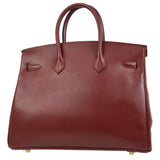 Hermes 2002 BIRKIN 35 Rouge H Courchevel