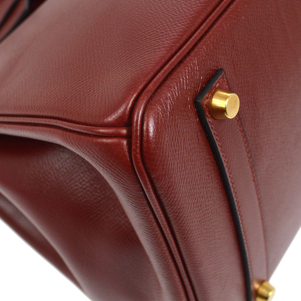 Hermes 2002 BIRKIN 35 Rouge H Courchevel