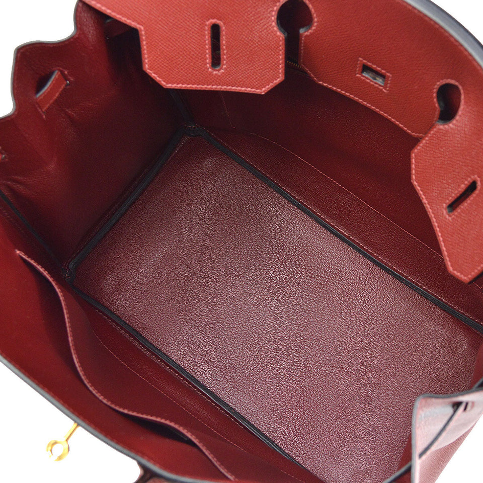 Hermes 2002 BIRKIN 35 Rouge H Courchevel