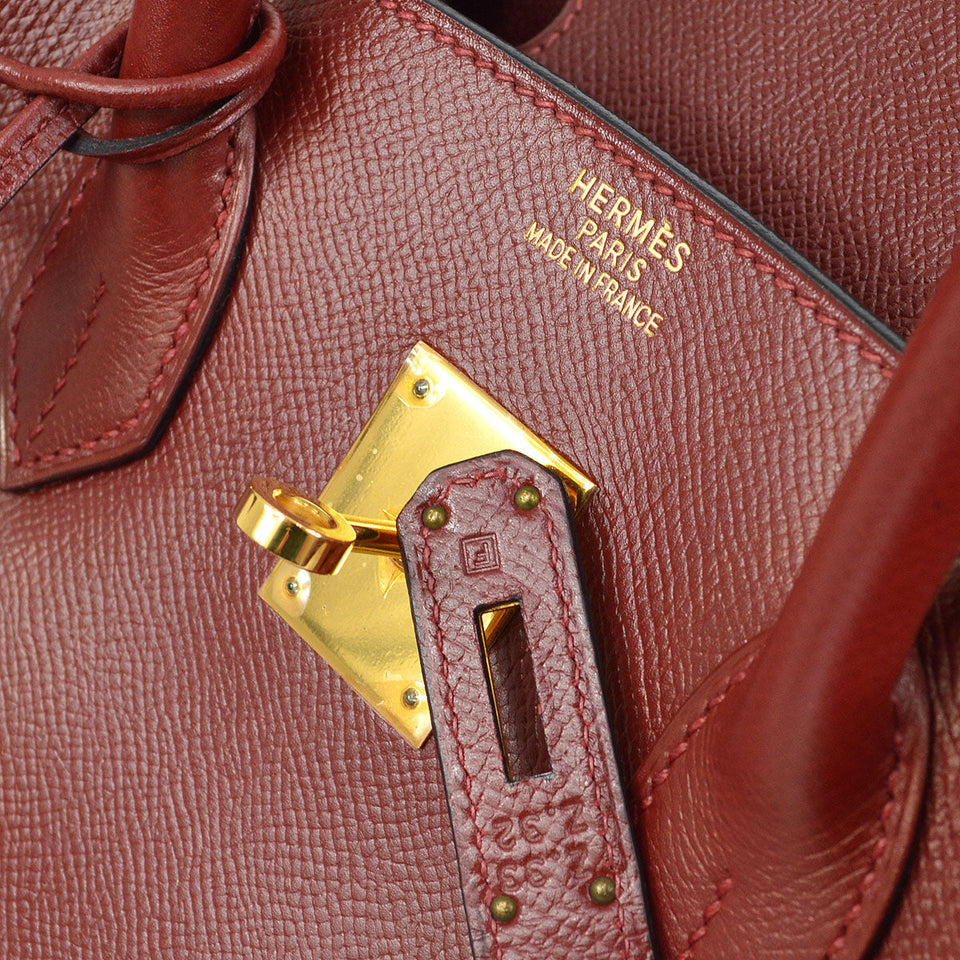 Hermes 2002 BIRKIN 35 Rouge H Courchevel