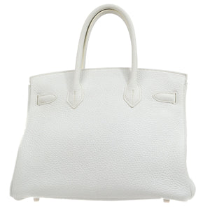 Hermes * BIRKIN 30 White Taurillon Clemence