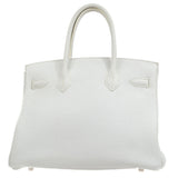 Hermes * BIRKIN 30 White Taurillon Clemence