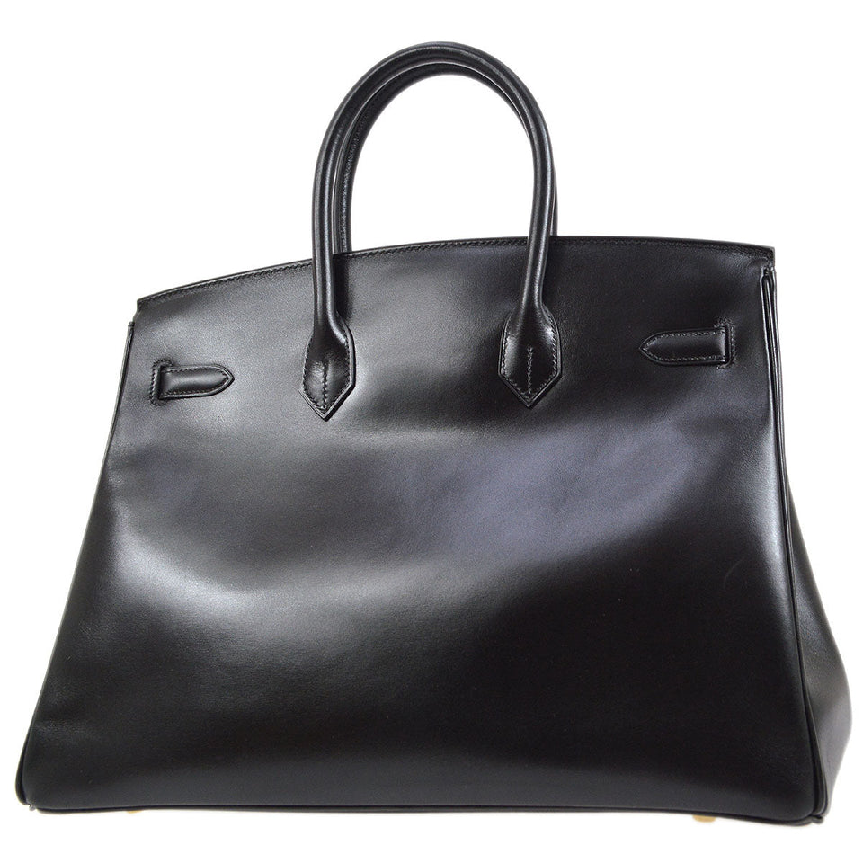 Hermes 2003 BIRKIN 35 Black Box calf