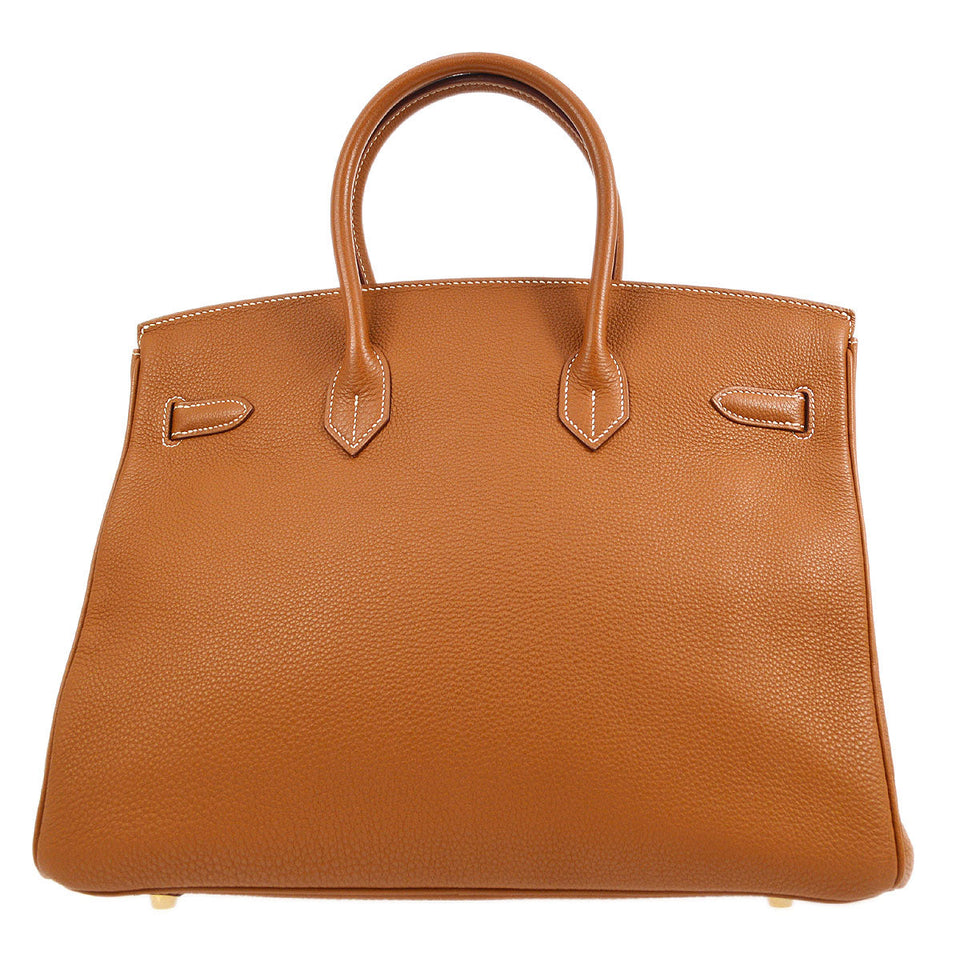 Hermes 2002 Birkin 35 Gold Togo