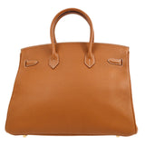 Hermes 2002 Birkin 35 Gold Togo