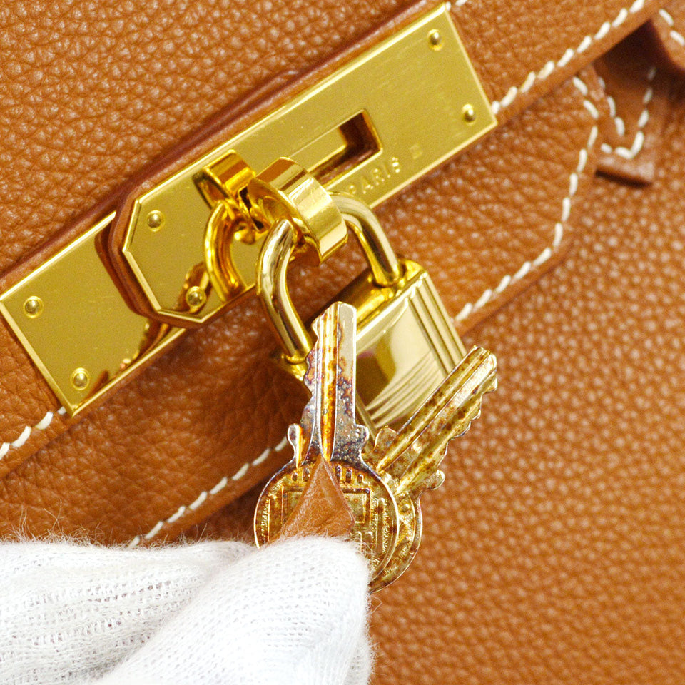 Hermes 2002 Birkin 35 Gold Togo