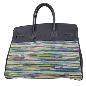 Hermes 2003 BIRKIN 35 Blue Indigo Vibrato Togo