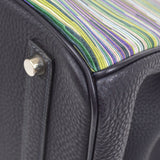Hermes 2003 BIRKIN 35 Blue Indigo Vibrato Togo