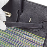 Hermes 2003 BIRKIN 35 Blue Indigo Vibrato Togo