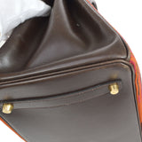 Hermes 2003 BIRKIN 35 Vibrato Calf Purple Orange Ebene