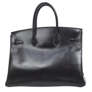Hermes 2003 BIRKIN 35 Black Box calf