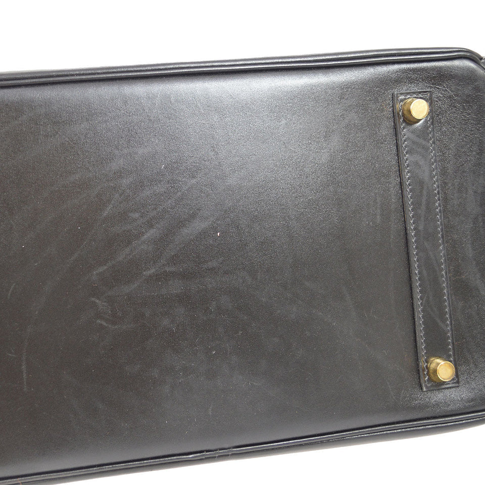 Hermes 2003 BIRKIN 35 Black Box calf