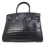 Hermes * 2009 BIRKIN 30 Black Matt Niloticus