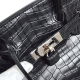Hermes * 2009 BIRKIN 30 Black Matt Niloticus