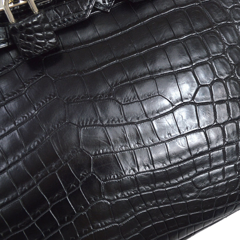 Hermes * 2009 BIRKIN 30 Black Matt Niloticus