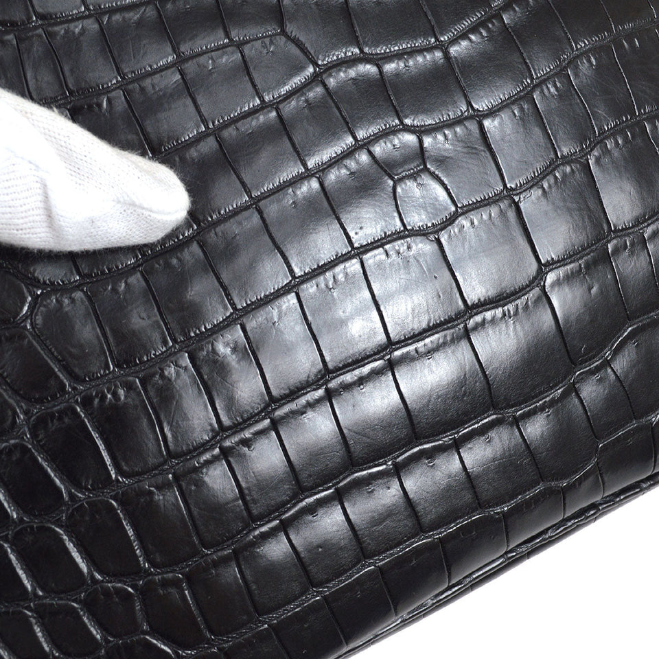 Hermes * 2009 BIRKIN 30 Black Matt Niloticus