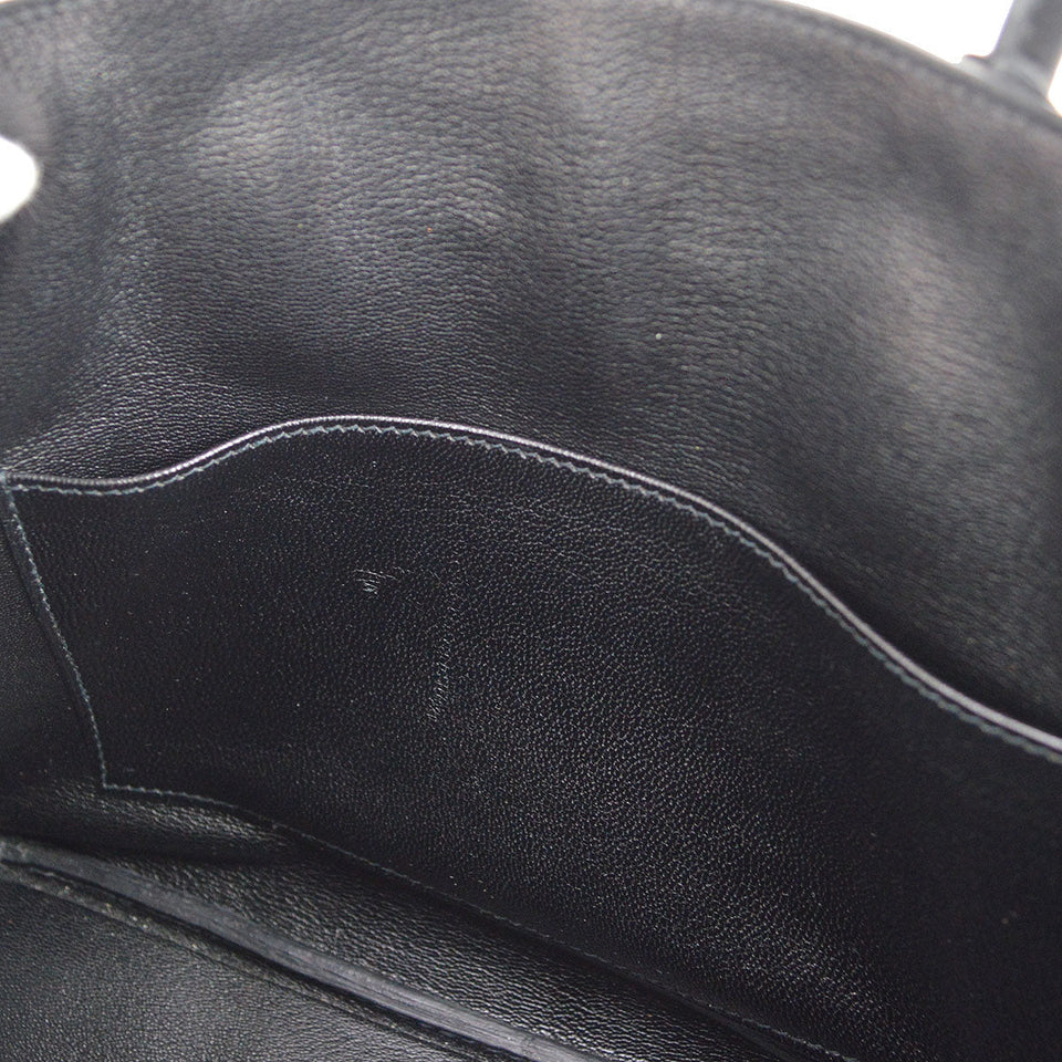 Hermes * 2009 BIRKIN 30 Black Matt Niloticus