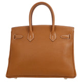 Hermes 2003 BIRKIN 30 Gold Togo