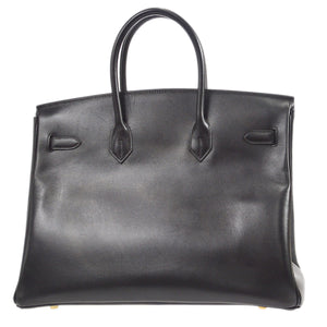 Hermes 2002 BIRKIN 35 Black Box Calf