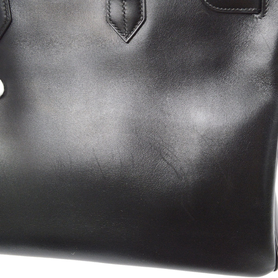 Hermes 2002 BIRKIN 35 Black Box Calf