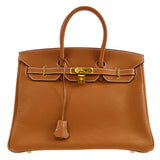 Hermes 2008 Birkin 35 Gold Clemence