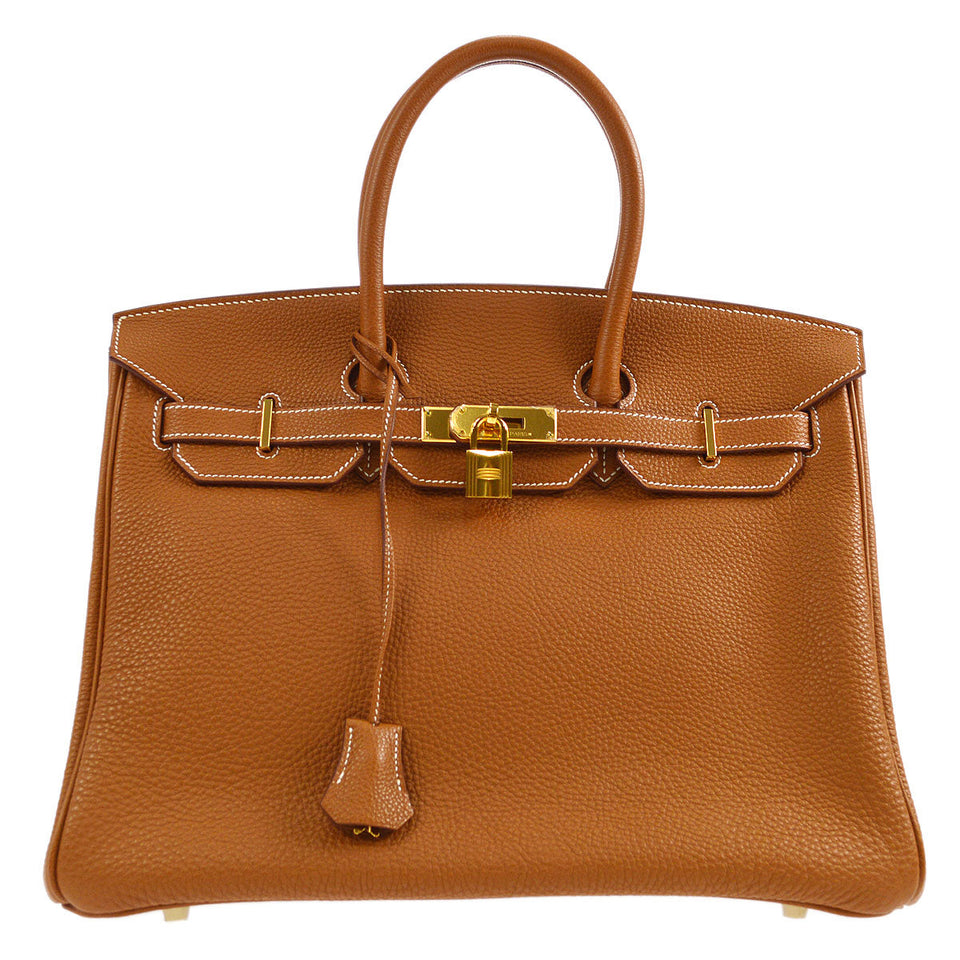 Hermes 2008 Birkin 35 Gold Clemence