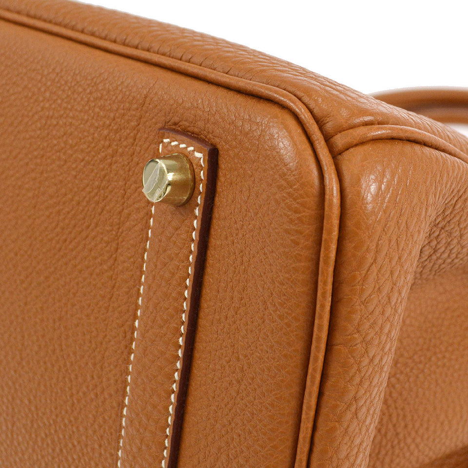 Hermes 2008 Birkin 35 Gold Clemence