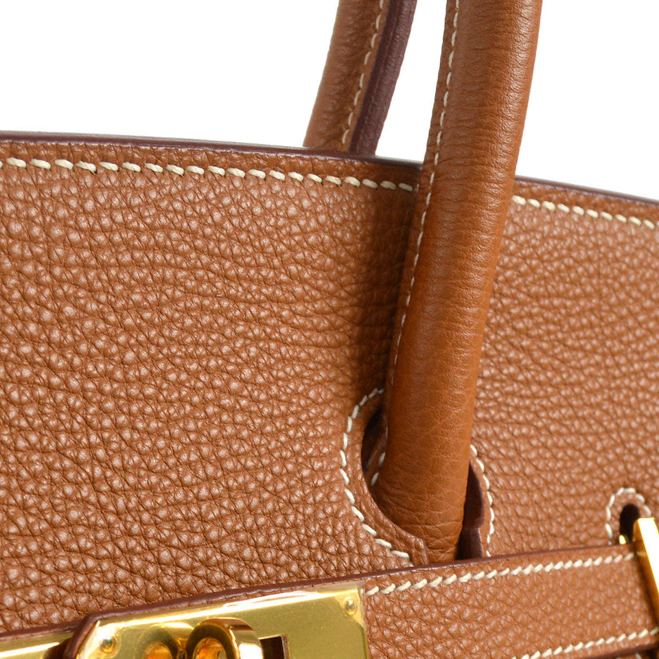Hermes 2008 Birkin 35 Gold Clemence