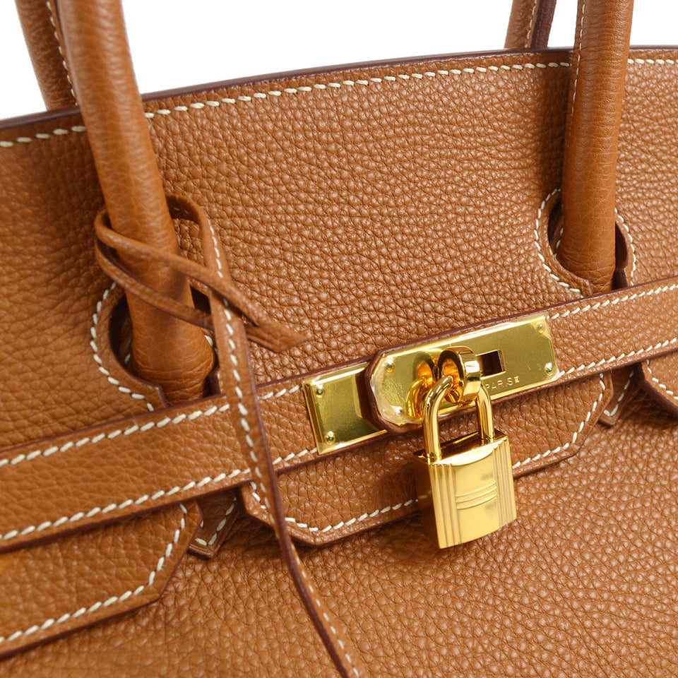 Hermes 2008 Birkin 35 Gold Clemence